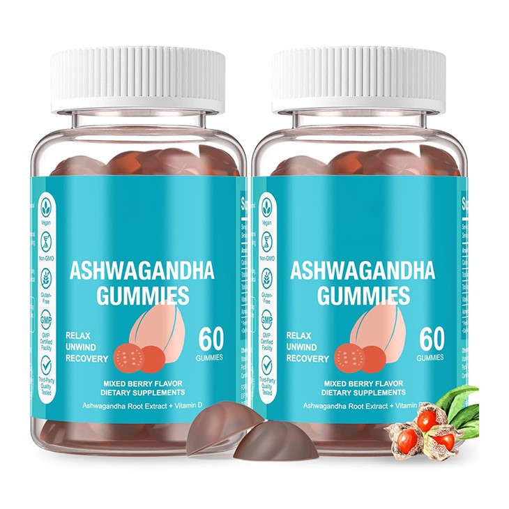 Ashwagandha vitamīna D3 gumijas