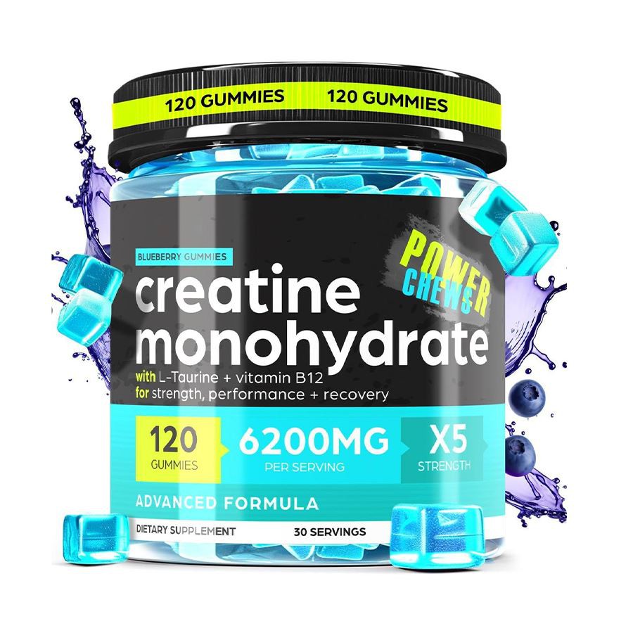 Power Chewer Creatine Monohidrate Gummies melleņu aromāts