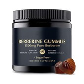 Berberine Gummies 1500mg tīrs Himalaju berberis ekstrakts imūno atbalstu Holistiskā labsajūtas melleņu garša, bez cukura
