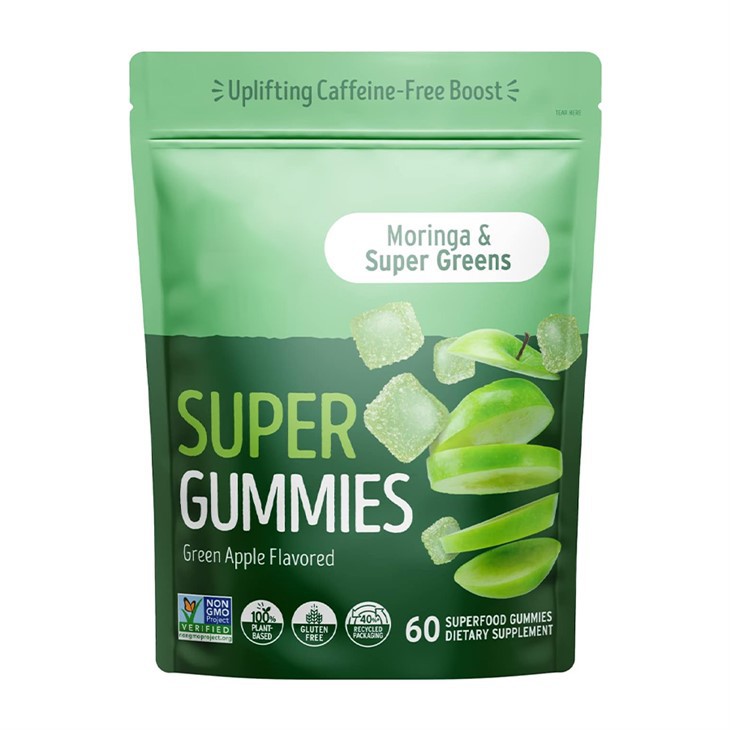 Supergummies barības vielu pildīti augu bāzes gumiji ikdienas vitalitātei